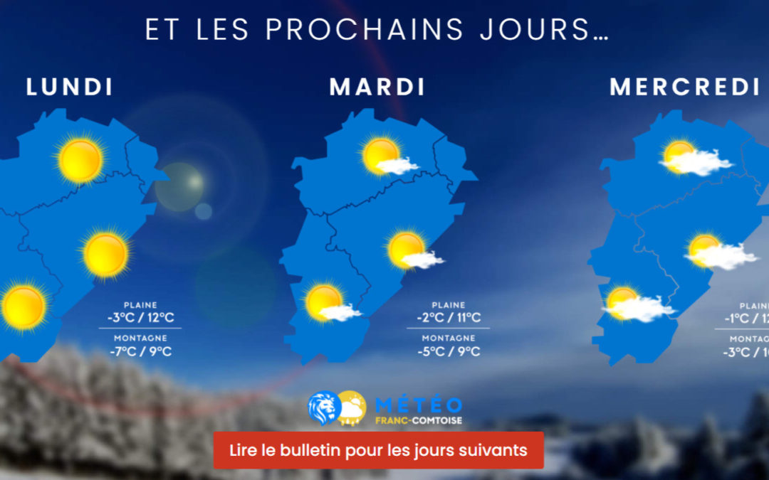 Rentrée scolaire : Vers une semaine ensoleillée en Franche-Comté avec de fréquentes gelées !